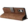 Coque portefeuille Phonesta Vintage Skin pour Sony Xperia 10 VI - Marron 4