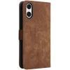Coque portefeuille Phonesta Vintage Skin pour Sony Xperia 10 VI - Marron 8