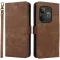 Coque portefeuille Phonesta Vintage Skin pour Realme GT 6 - Marron