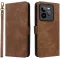 Coque portefeuille Phonesta Vintage Skin pour Realme GT 7 Pro - Marron