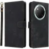 Coque portefeuille Phonesta Vintage Skin pour HONOR Magic7 Lite - Noir