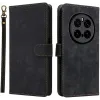 Coque portefeuille Phonesta Vintage Skin pour HONOR Magic7 Pro - Noir