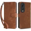 Coque portefeuille Phonesta Vintage Skin pour HONOR 90 - Marron