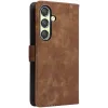 Coque portefeuille Phonesta Vintage Skin pour Samsung Galaxy S25 Plus - Marron 7