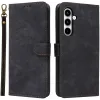 Coque portefeuille Phonesta Vintage Skin pour Samsung Galaxy A35 - Noir 0