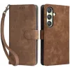 Coque portefeuille Phonesta Vintage Skin pour Samsung Galaxy S24 - Marron