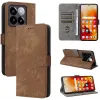 Coque portefeuille Phonesta Vintage Skin pour Xiaomi 14T - Marron 6