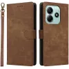 Coque portefeuille Phonesta Vintage Skin pour Xiaomi Redmi Note 14 5G - Marron