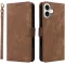 Coque portefeuille Phonesta Vintage Skin pour Apple iPhone 16 Plus - Marron