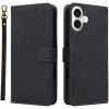 Coque portefeuille Phonesta Vintage Skin pour Apple iPhone 16 Plus - Noir