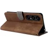 Coque portefeuille Phonesta Vintage Skin pour Sony Xperia 1 VII - Marron 4