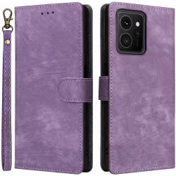 Coque portefeuille Phonesta Vintage Skin pour HMD Skyline - Violet