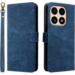 Coque portefeuille Phonesta Vintage Skin pour Xiaomi 15T - Bleu