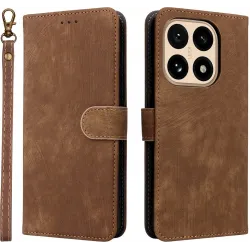 Coque portefeuille Phonesta Vintage Skin pour Xiaomi 15T - Marron