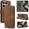 Coque portefeuille Phonesta Vintage Skin pour Xiaomi 15T - Marron 9