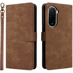 Coque portefeuille Phonesta Vintage Skin pour Xiaomi Poco M7 - Marron