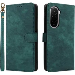 Coque portefeuille Phonesta Vintage Skin pour Xiaomi Poco M7 - Vert