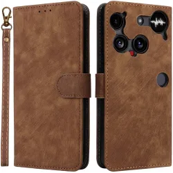 Coque portefeuille Phonesta Vintage Skin pour Nothing Phone (3) - Marron
