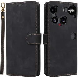 Coque portefeuille Phonesta Vintage Skin pour Nothing Phone (3) - Noir