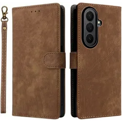 Coque portefeuille Phonesta Vintage Skin pour Samsung Galaxy Z Fold 7 - Marron
