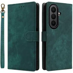 Coque portefeuille Phonesta Vintage Skin pour Samsung Galaxy Z Fold 7 - Vert