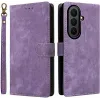 Coque portefeuille Phonesta Vintage Skin pour Samsung Galaxy Z Fold 7 - Violet
