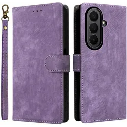 Coque portefeuille Phonesta Vintage Skin pour Samsung Galaxy Z Fold 7 - Violet