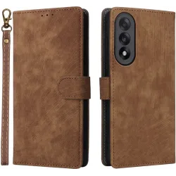 Coque portefeuille Phonesta Vintage Skin pour OnePlus Nord 5 - Marron