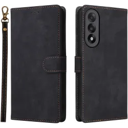 Coque portefeuille Phonesta Vintage Skin pour OnePlus Nord 5 - Noir