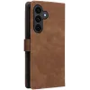 Coque portefeuille Phonesta Vintage Skin pour Samsung Galaxy S25 FE - Marron 8