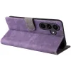 Coque portefeuille Phonesta Vintage Skin pour Samsung Galaxy S25 FE - Violet 5