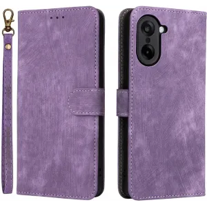 Coque portefeuille Phonesta Vintage Skin pour OnePlus Nord CE5 - Violet