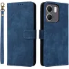 Coque portefeuille Phonesta Vintage Skin pour Oppo A5x - Bleu
