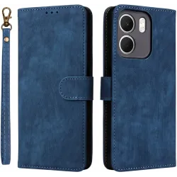 Coque portefeuille Phonesta Vintage Skin pour Oppo A5x - Bleu