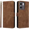 Coque portefeuille Phonesta Vintage Skin pour Oppo A5x - Marron