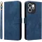 Coque portefeuille Phonesta Vintage Skin pour Oppo Reno14 F/FS - Bleu