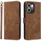 Coque portefeuille Phonesta Vintage Skin pour Oppo Reno14 F/FS - Marron