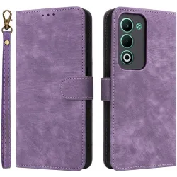 Coque portefeuille Phonesta Vintage Skin pour Oppo A5/A5m - Violet