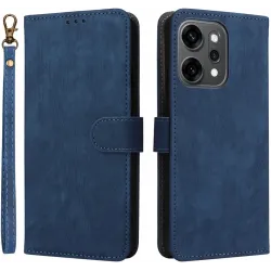 Coque portefeuille Phonesta Vintage Skin pour Oppo Reno14 - Bleu