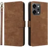 Coque portefeuille Phonesta Vintage Skin pour Oppo Reno14 - Marron