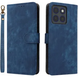 Coque portefeuille Phonesta Vintage Skin pour Motorola Edge 70 - Bleu