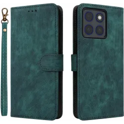 Coque portefeuille Phonesta Vintage Skin pour Motorola Edge 70 - Vert