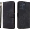 Coque portefeuille Phonesta Vintage Skin pour Motorola Edge 70 - Noir