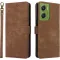 Coque portefeuille Phonesta Vintage Skin pour Motorola Moto G06/G06 Power - Marron