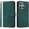 Coque portefeuille Phonesta Vintage Skin pour Motorola Moto G56 - Vert