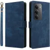 Coque portefeuille Phonesta Vintage Skin pour Xiaomi Redmi 15 - Bleu