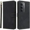 Coque portefeuille Phonesta Vintage Skin pour Xiaomi Redmi 15 - Noir