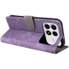Coque portefeuille Phonesta Vintage Skin pour Xiaomi Poco F8 Pro - Violet 4