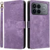 Coque portefeuille Phonesta Vintage Skin pour Xiaomi Poco F8 Ultra - Violet