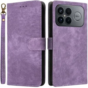 Coque portefeuille Phonesta Vintage Skin pour Xiaomi Poco F8 Ultra - Violet